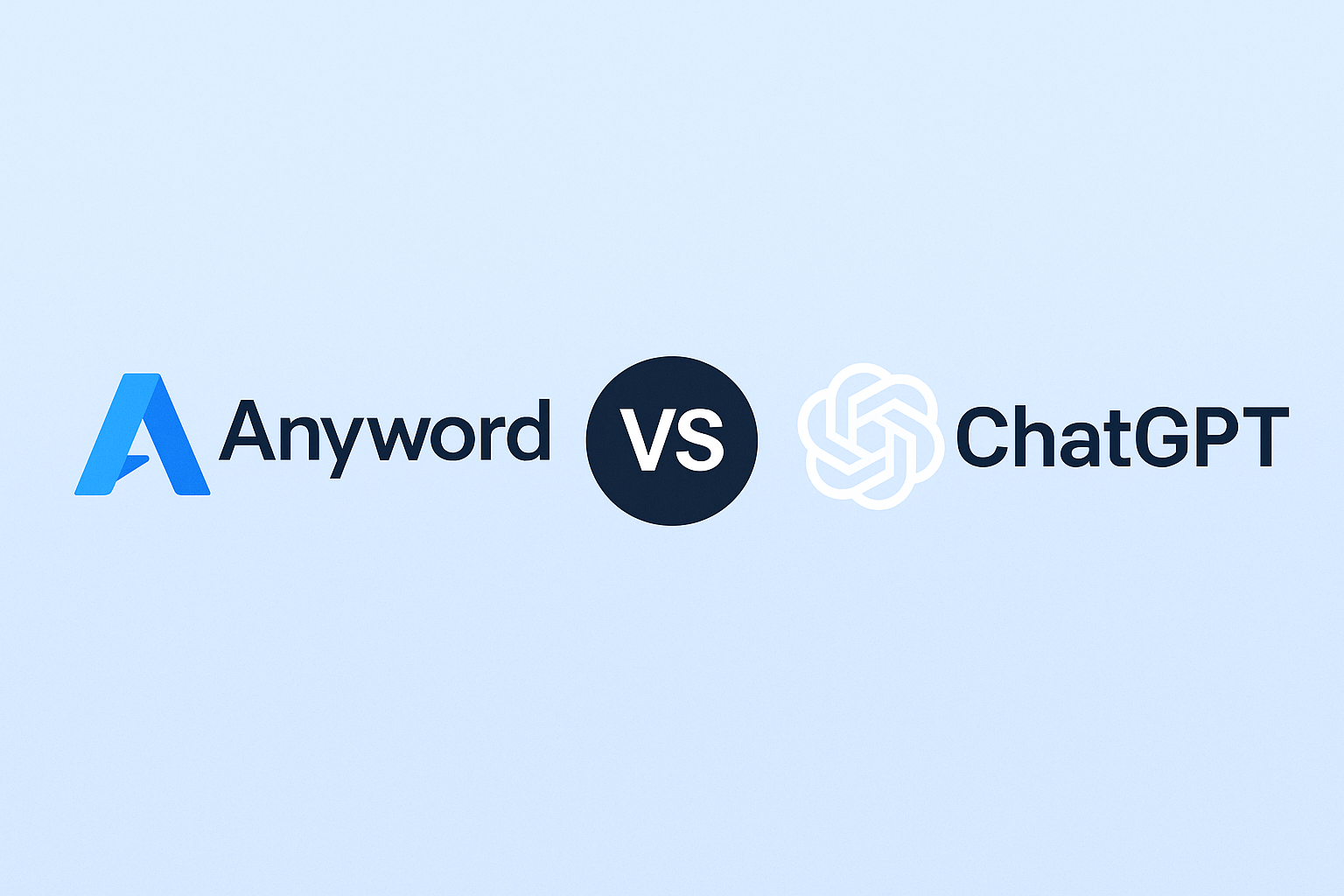 Anyword vs ChatGPT AI Writing Comparison Cover Image