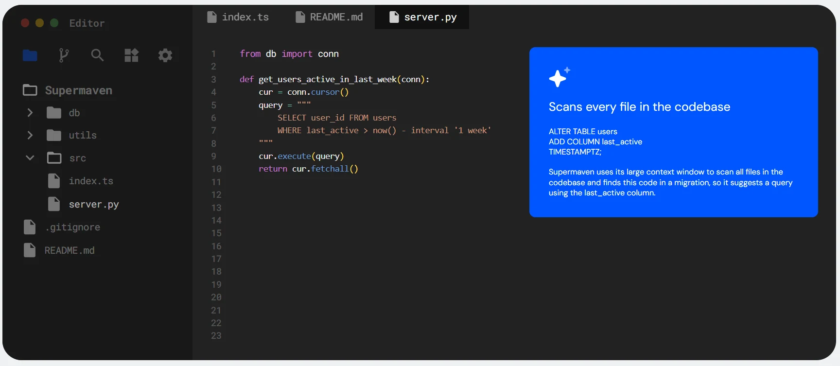 Supermaven AI coding interface: The fastest AI copilot for 2026 with 1-million-token context window and ultra-low latency