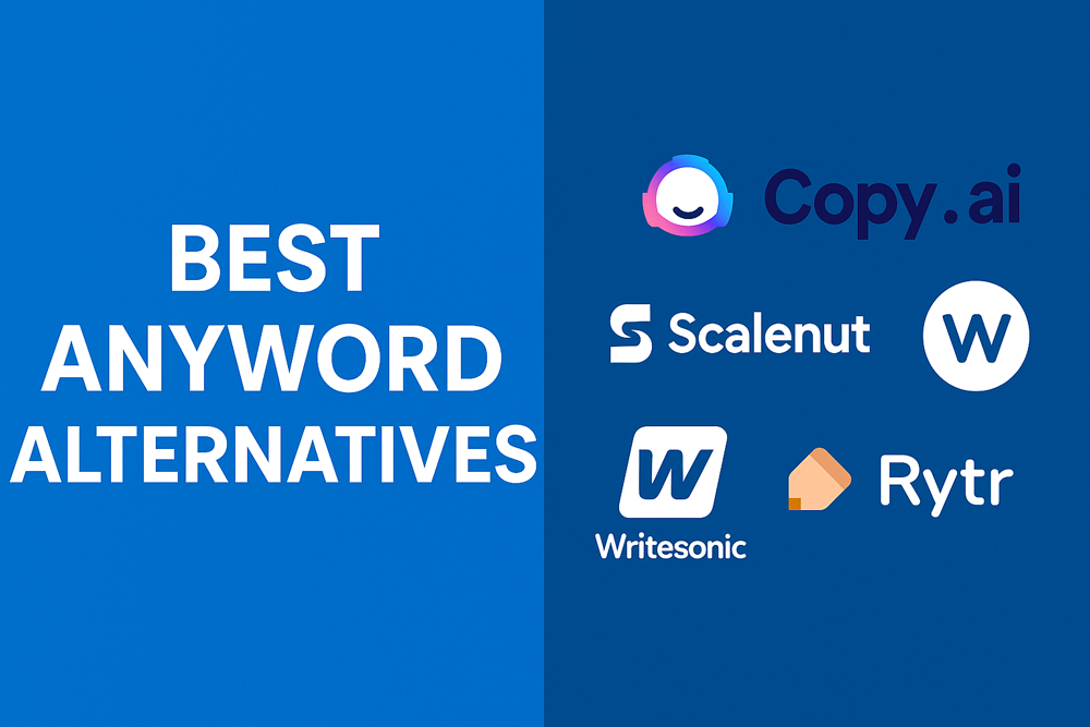 Top Anyword Alternatives in 2025 Banner - Comparison of AI Writing Tools
