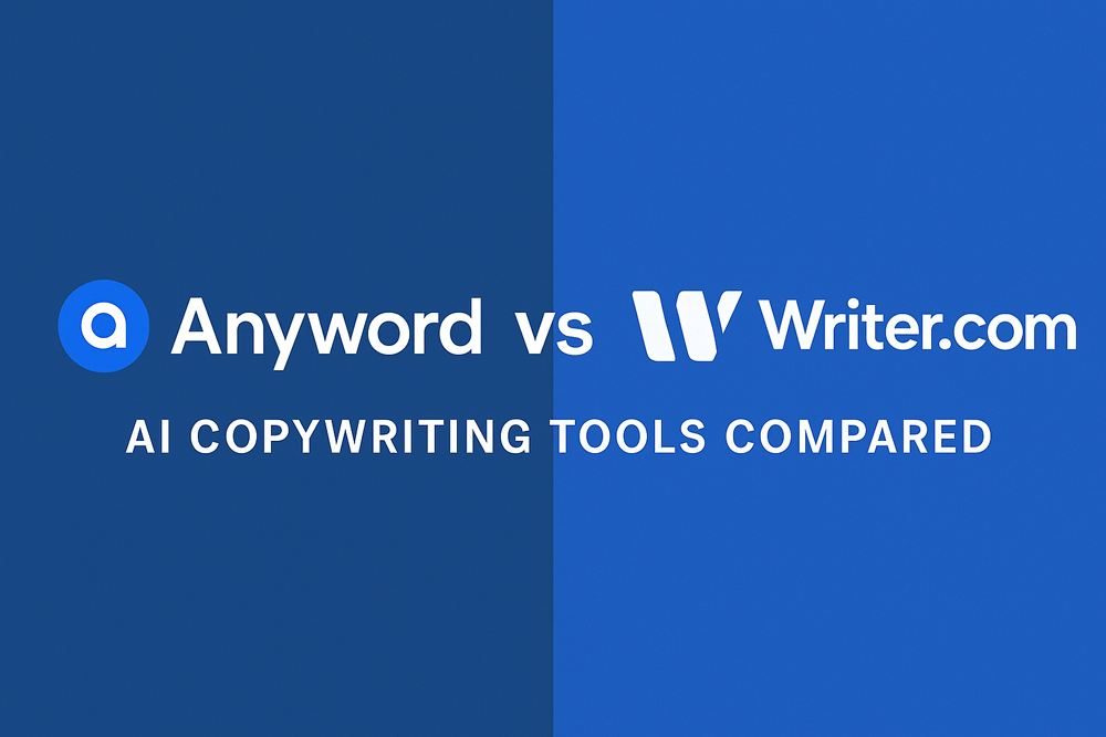 Anyword vs Writer.com AI Tool Comparison Cover Image