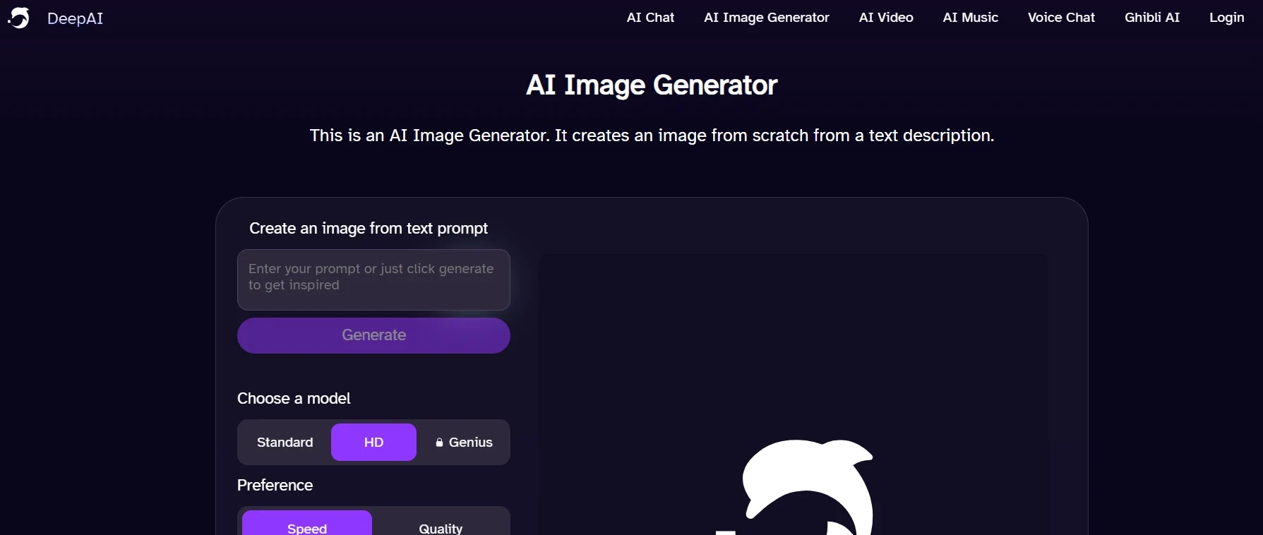 DeepAI – Free AI image generator using open models and simple prompts DeepAI Image Generator – Generate realistic AI images using open-source models via a simple web interface