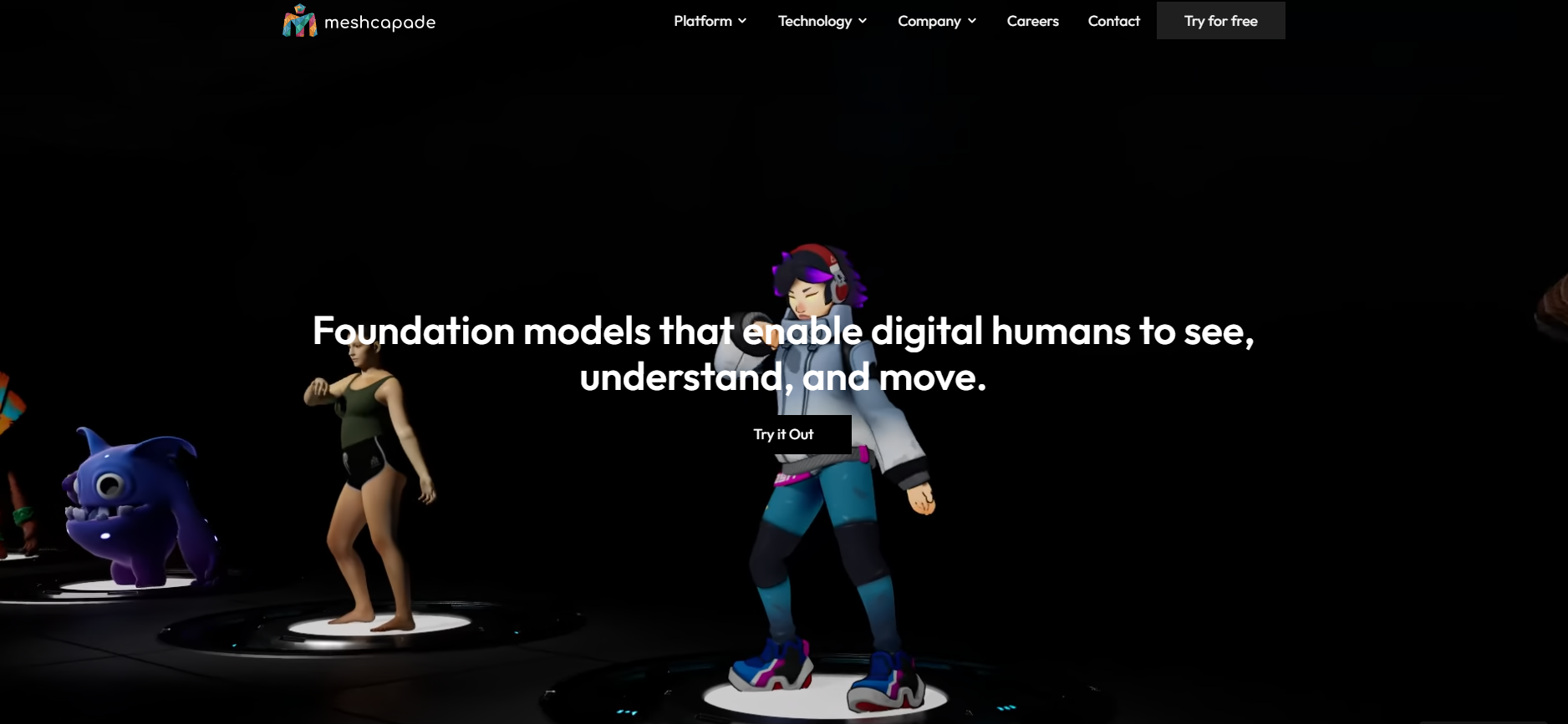 Meshcapade 2 Meshcapade interface preview