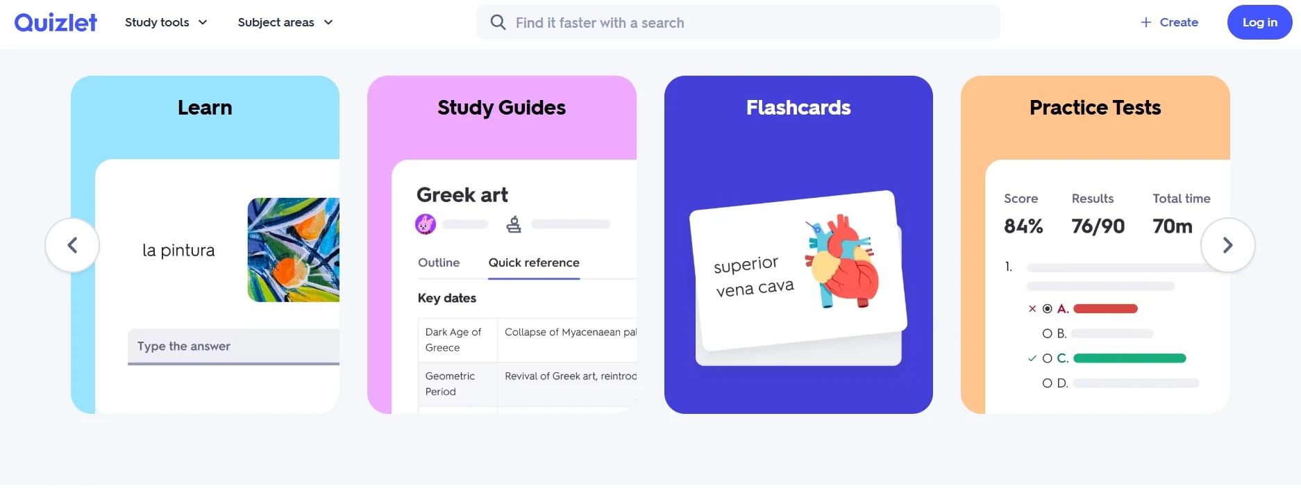 Quizlet Dashboard