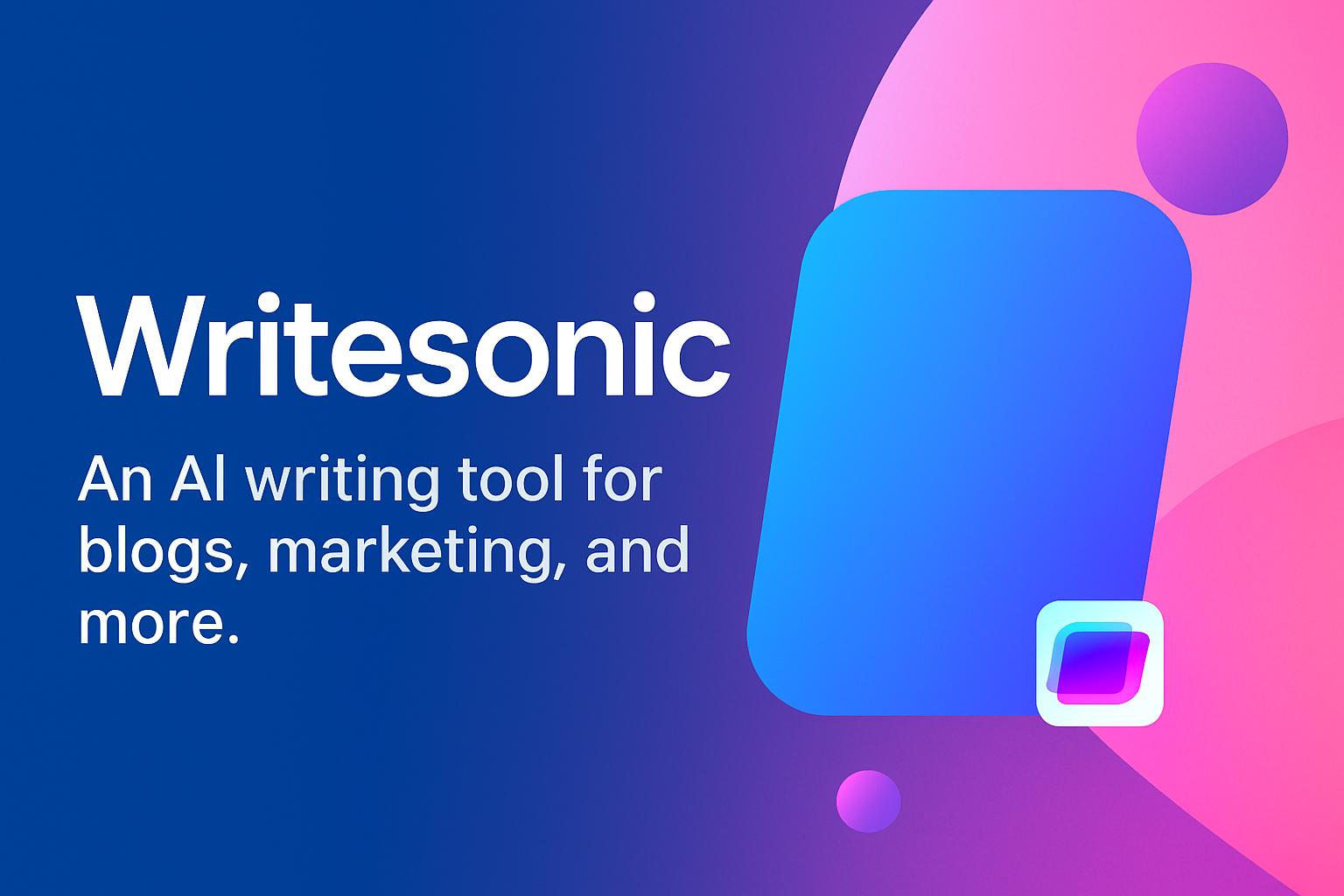 Writesonic — AI-Powered Content Creation for Blogs, Marketing & eCommerce 1 Writesonic Review Banner – AI Writing Tool Overview